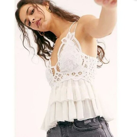 Free People White Lace Camisole - Picture 3 of 6